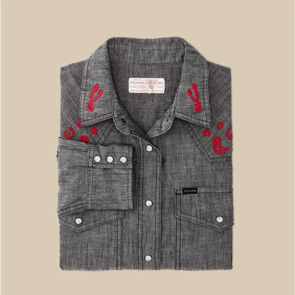 WOMEN'S EMBROIDERED WESTERN SHIRT - Picture 3 of 9